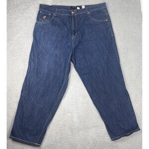 ROCAWEAR Men's Baggy Jeans Size W44 x 32 Regular Fit Blue Y2K Hip Hop Streetwear